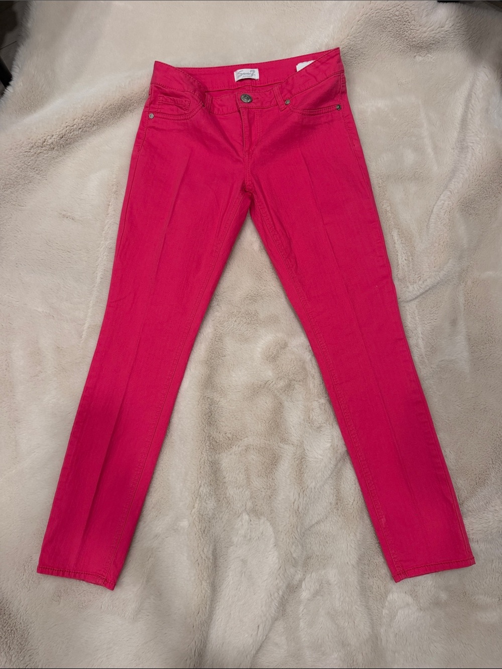 7 For All Mankind Hot Pink Skinny Pants